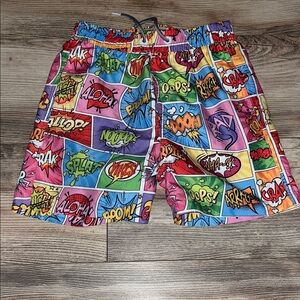Boys Boardies swim trunks size 7/8
Colorful Comic Print Shorts